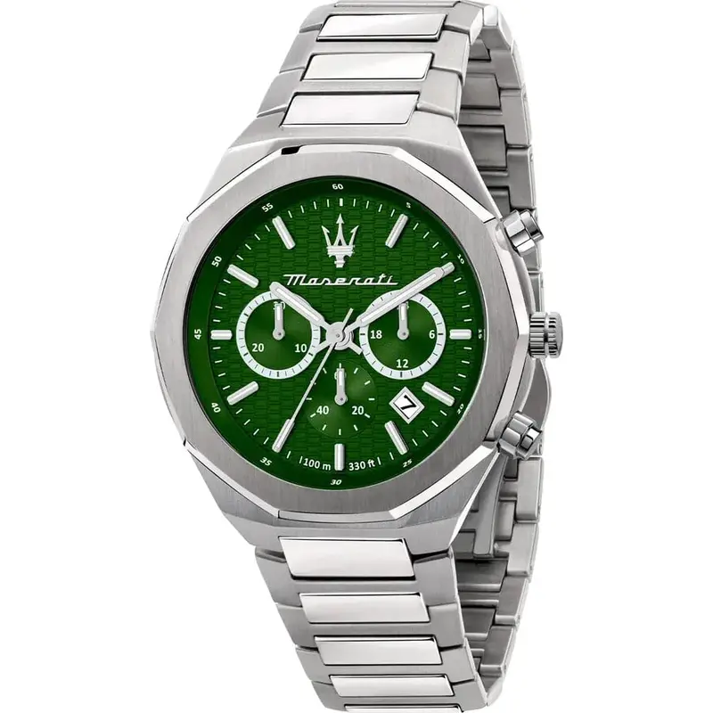 Maserati Stile Green Dial Men's Watch - Chronograph | R8873642011 1
