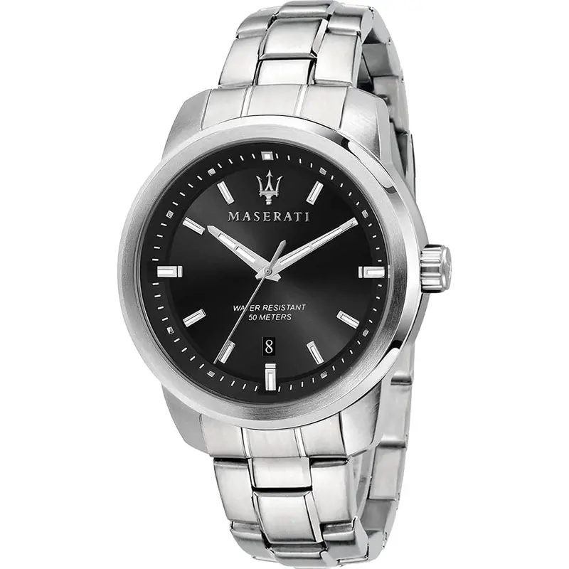 Maserati Successo Black Dial Men's Watch - Date Display | R8853121006 1