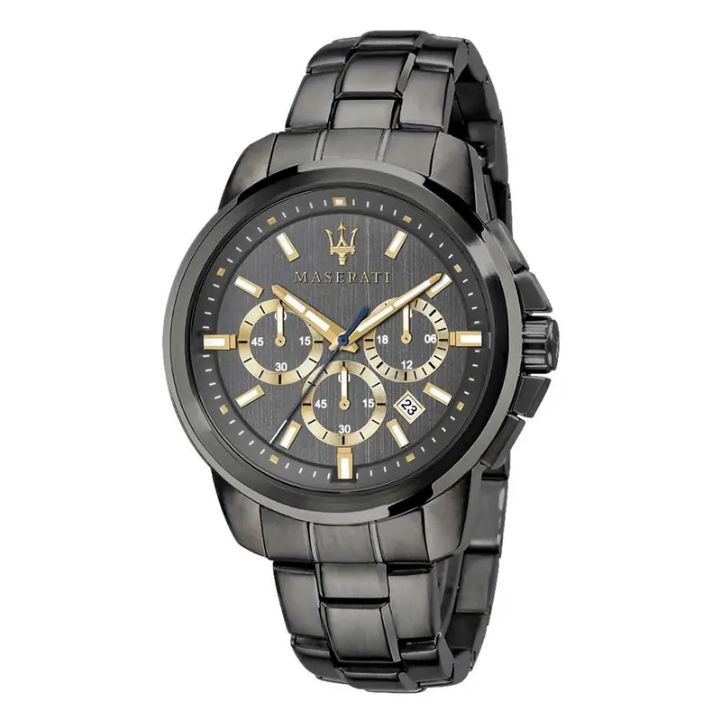 Maserati Successo Black Stainless Steel Men's Watch - Chronograph | R8873621007 1