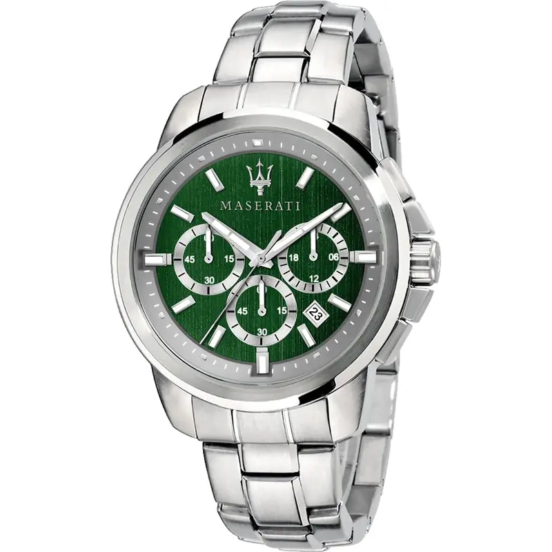 Maserati Successo Green Dial Men's Watch - Chronograph | R8873621017 1