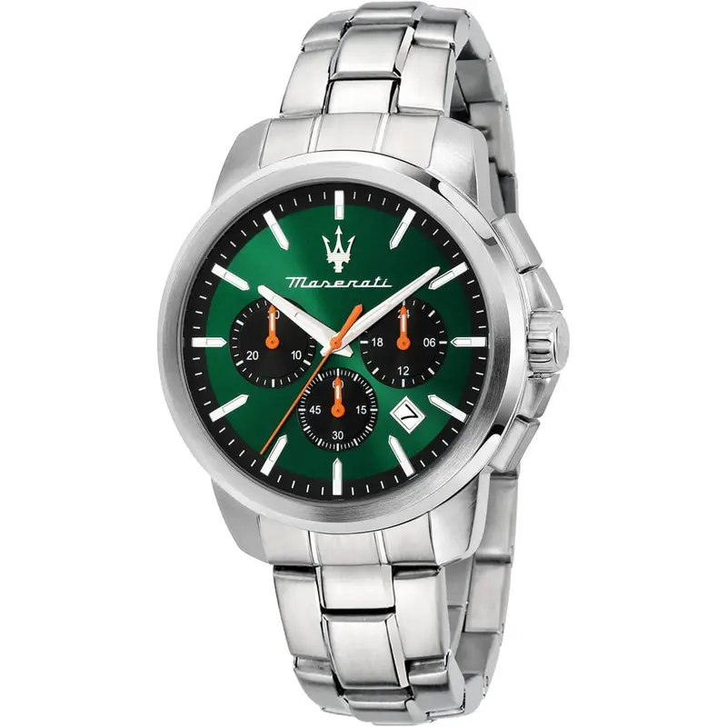 Maserati Successo Green Dial Men's Watch - Chronograph | R8873621043 1
