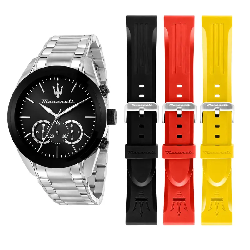 Maserati Traguardo Silver Stainless Steel Strap Men Watch R8873612062 1
