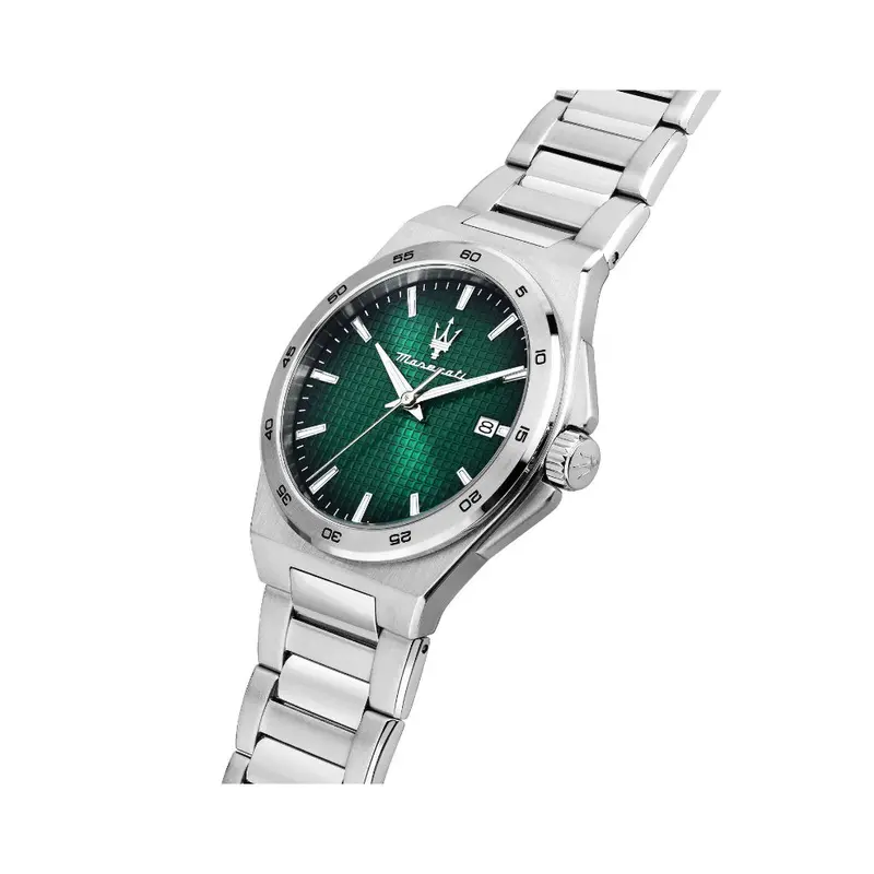 Maserati Velocita Green Dial Men's Watch - Date Display | R8853153003 2