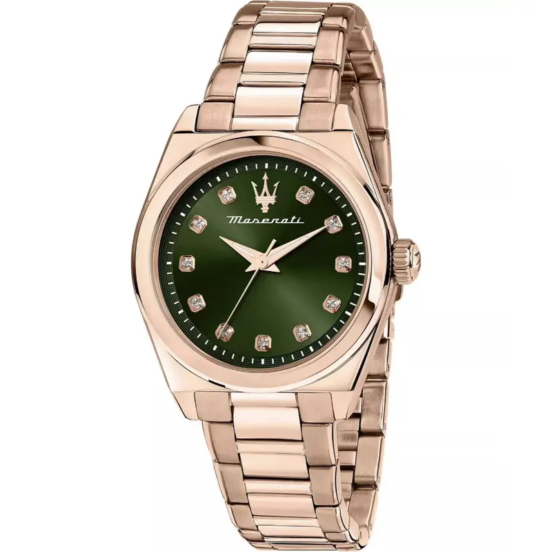Maserati Velocitá Green Dial Women's Watch - Stainless Steel | R8853152501 1