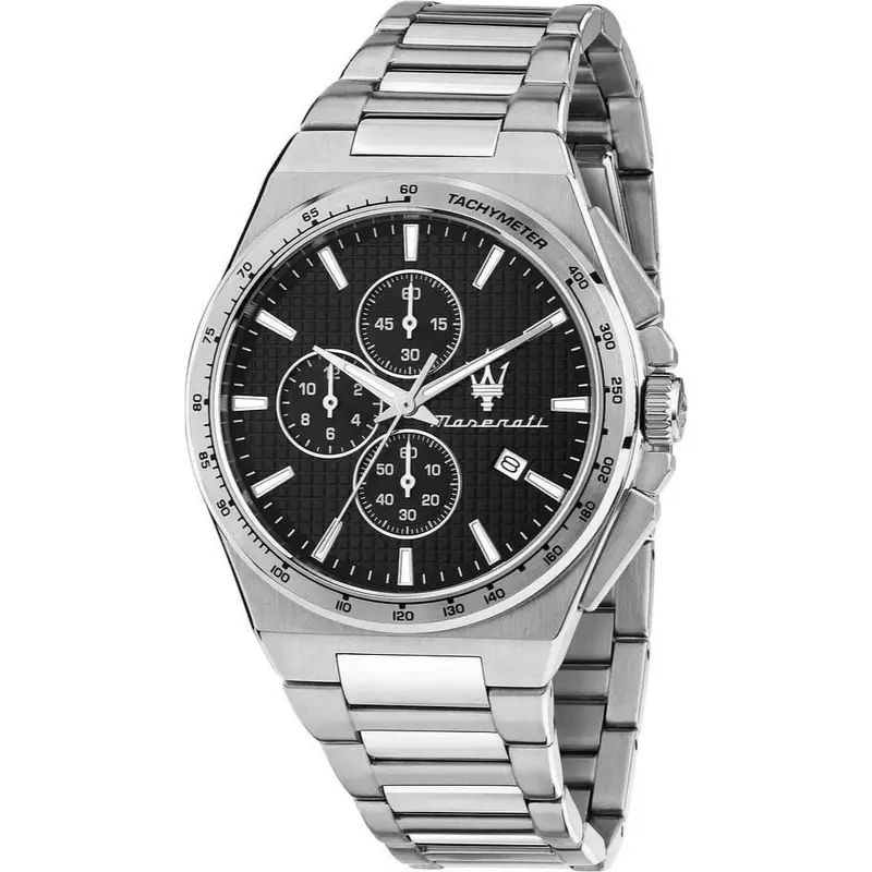 Maserati Velocita Silver Stainless Steel Strap Men's Watch - Tachymeter | R8873653004 1