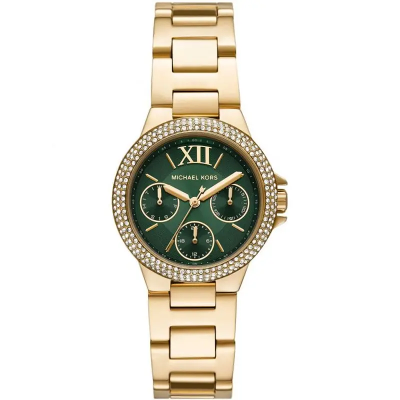 Michael Kors Camille Green Dial And Gold Stainless Steel Women Watch Mk6981 1