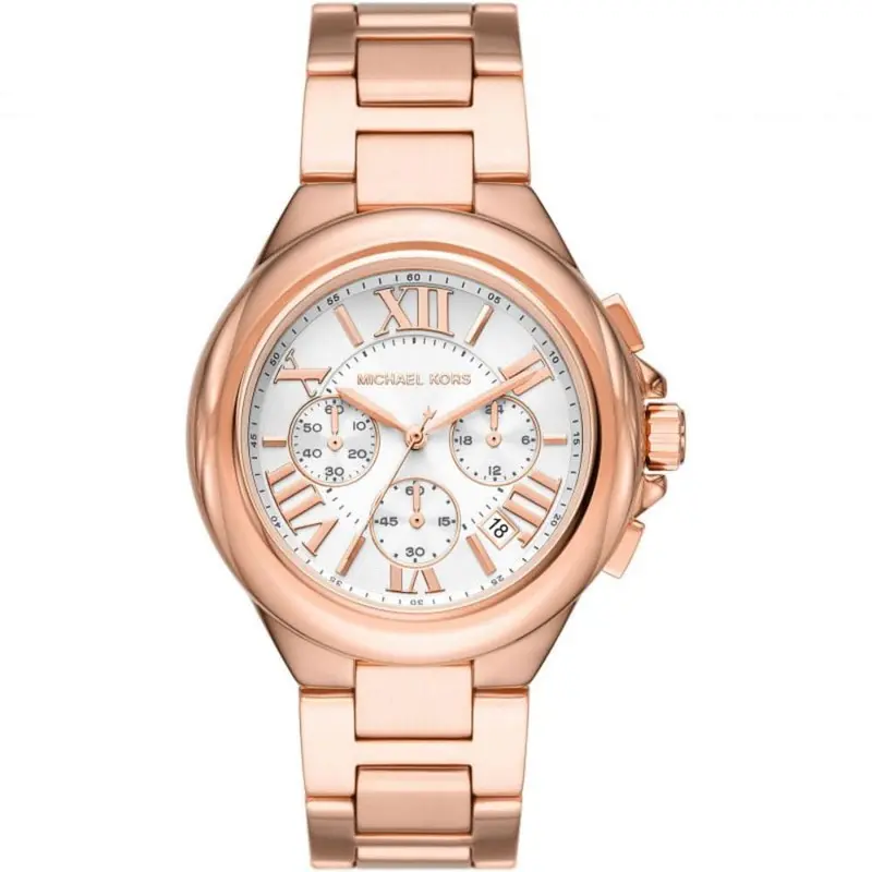 Michael Kors Camille White Dial Rose Gold Stainless Steel Strap Women Watch Mk7271 1