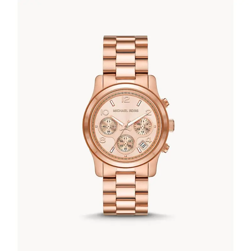 Michael Kors Chronograph Rose Gold Stainless Steel Strap Women Watch Mk7324 1
