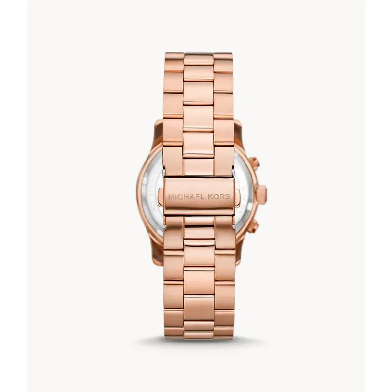 Michael Kors Chronograph Rose Gold Stainless Steel Strap Women Watch Mk7324 2