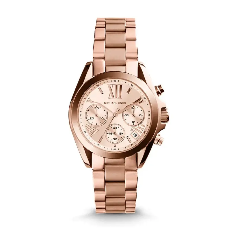 Michael Kors Chronograph Rose Gold Stainless Steel Women Watch Mk5799i 1