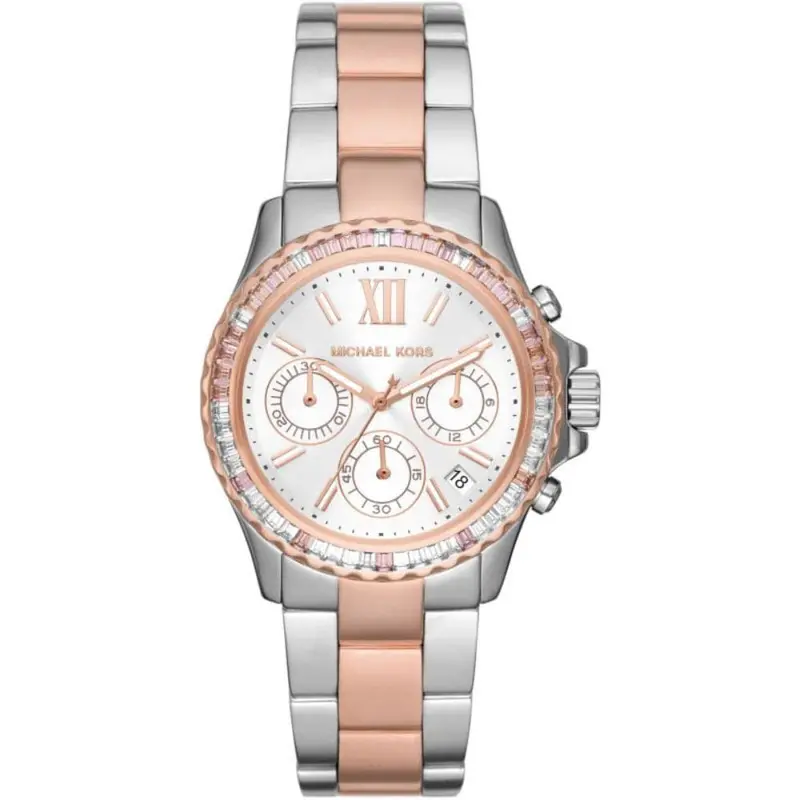 Michael Kors Chronograph Two-Tone Stainless Steel Strap Women Watch Mk7214 1