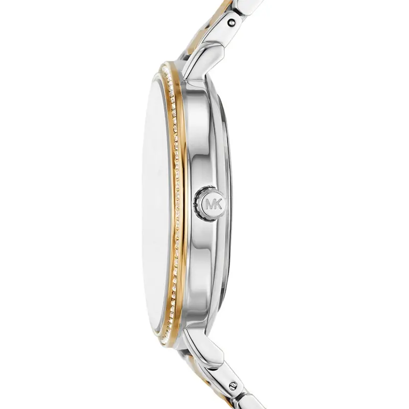 Michael Kors Crystals White Dial Two-Tone Bracelet Women's Watch Mk4595 2