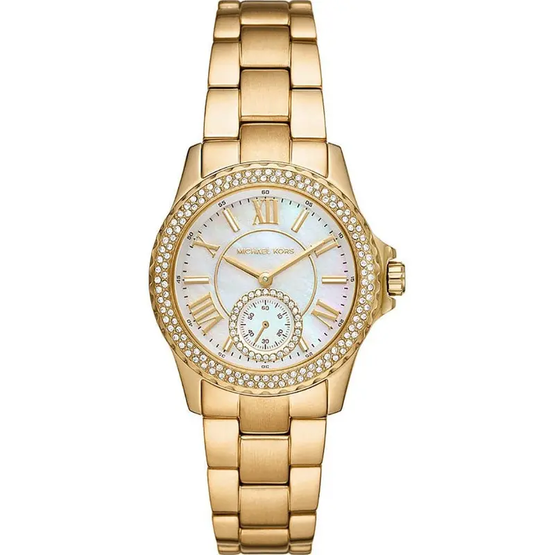 Michael Kors Everest Gold Stainless Steel Strap Women Watch Mk7363 1