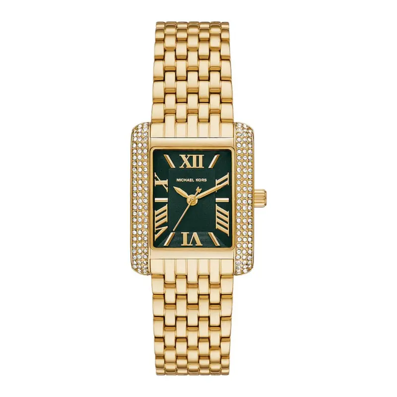 Michael Kors Green Dial Gold Stainless Steel Strap Women Watch Mk4742 1