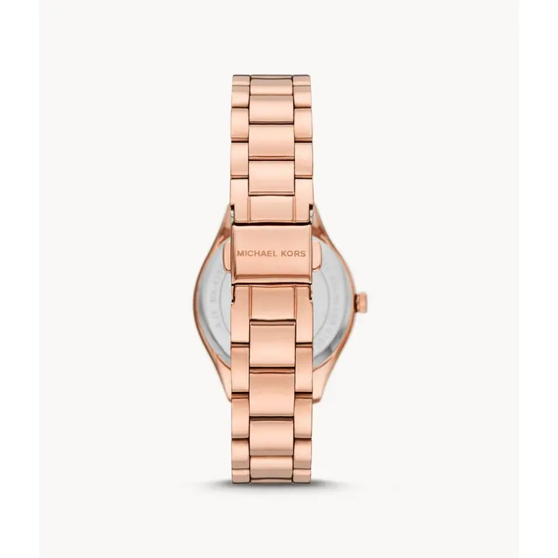 Michael Kors Lauryn Quartz Crystal Rose Gold-Tone Ladies Watch And Bracelet Set Mk1038 2