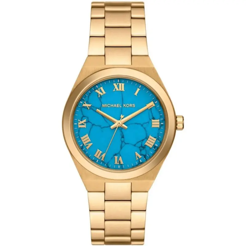Michael Kors Lennox Gold Stainless Steel Strap Women Watch Mk7460 1
