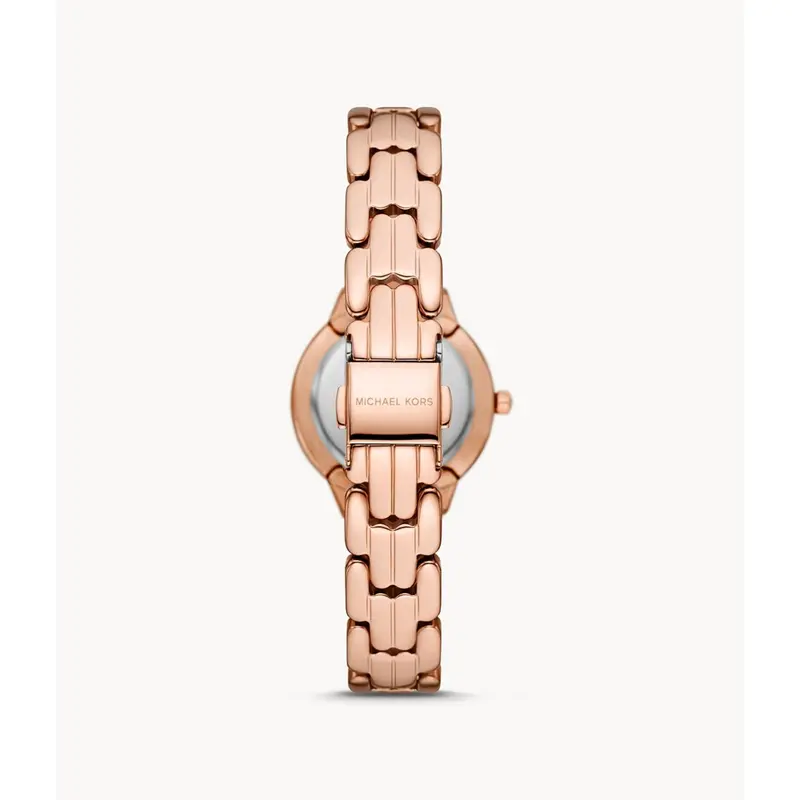 Michael Kors Mk1039 Allie Three-Hand Rose Gold-Tone Stainless Steel Watch And Bracelet Set 2