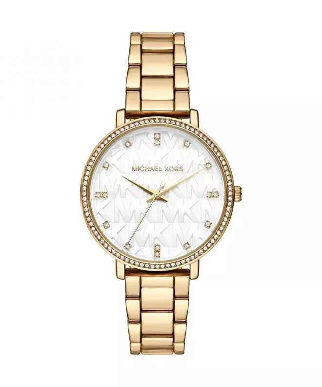 Michael Kors Mk4666 Pyper Crystal Gold Steel Watch 1
