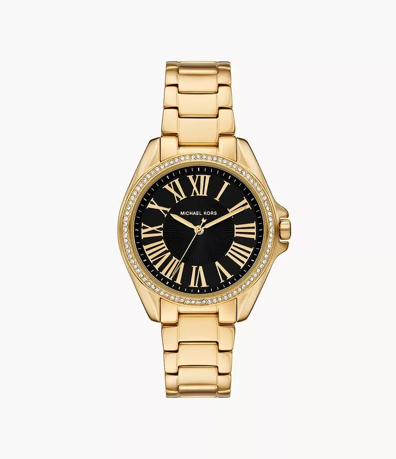Michael Kors Mk4852 Kacie Three-Hand Gold Steel Watch 1