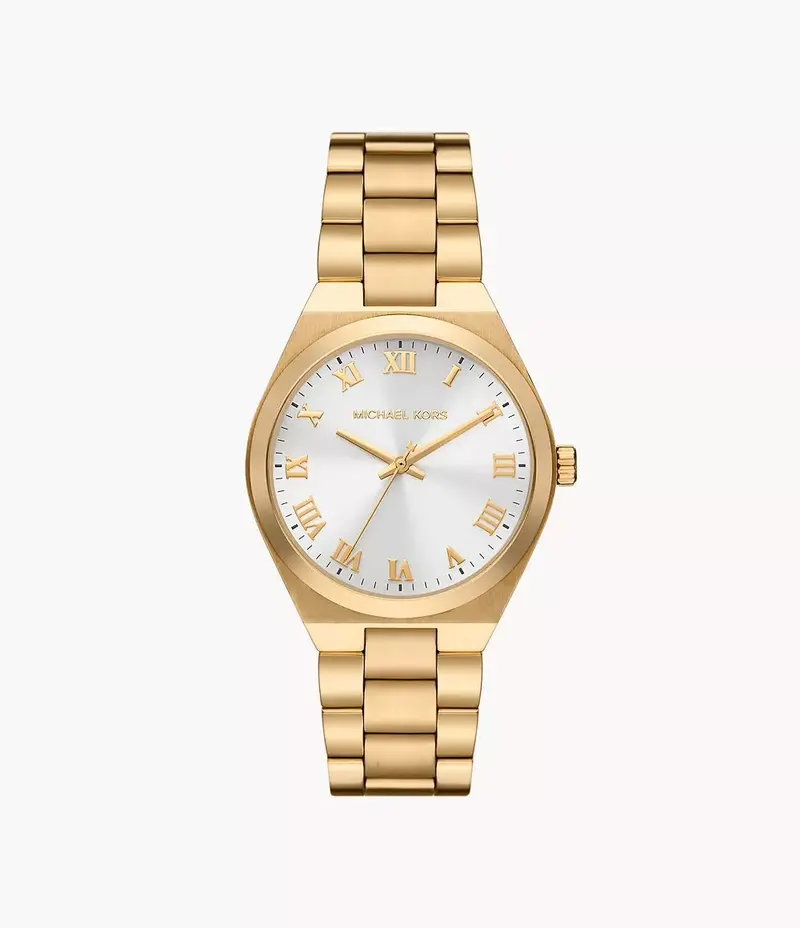 Michael Kors Mk7391 Lennox Three-Hand Gold Steel Watch 1