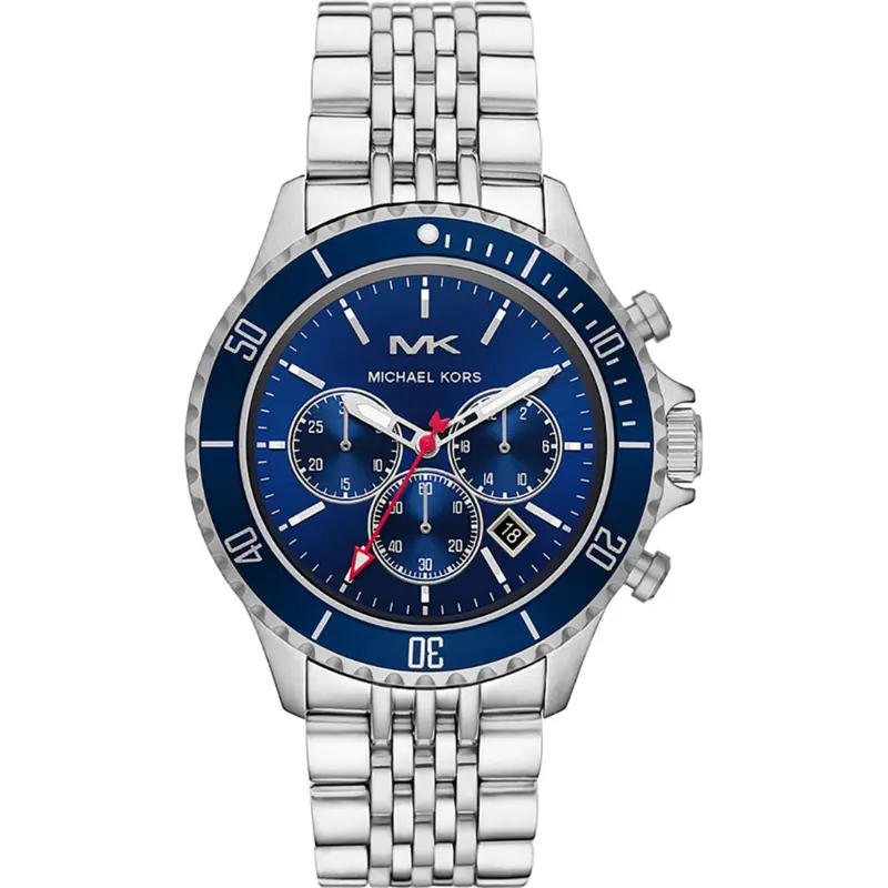 Michael Kors Mk8896 Bayville Chronograph Blue Dial Stainless Steel Strap Men's Watch 1