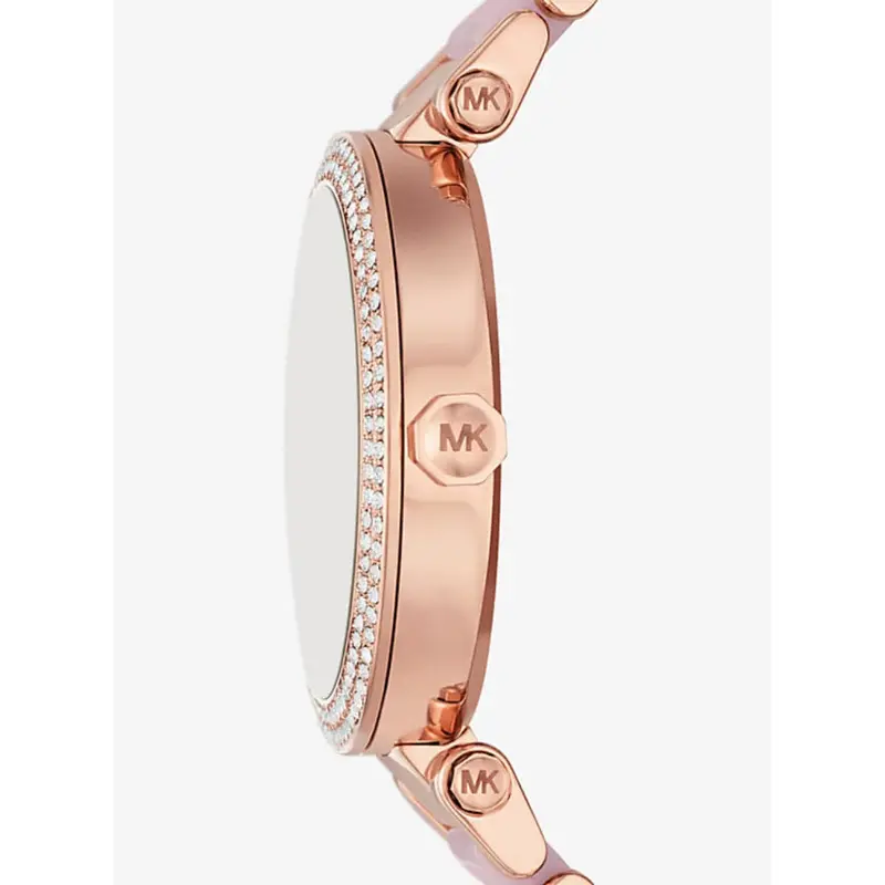 Michael Kors Pink Stainless Steel Strap Women Watch Mk7371 2