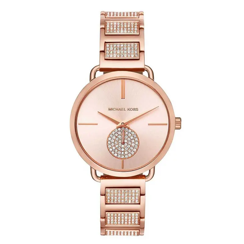 Michael Kors Portia Analog Quartz Rose Gold Stainless Steel Mk3853 Women's Watch 1