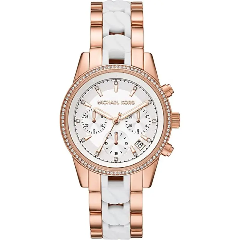 Michael Kors Ritz Mk6940 Chronograph Rose-Tone Stainless Steel Women's Watch 1