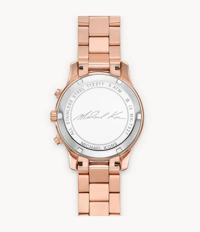 Michael Kors Rose Gold Chronograph Women Watch Mk7327 2
