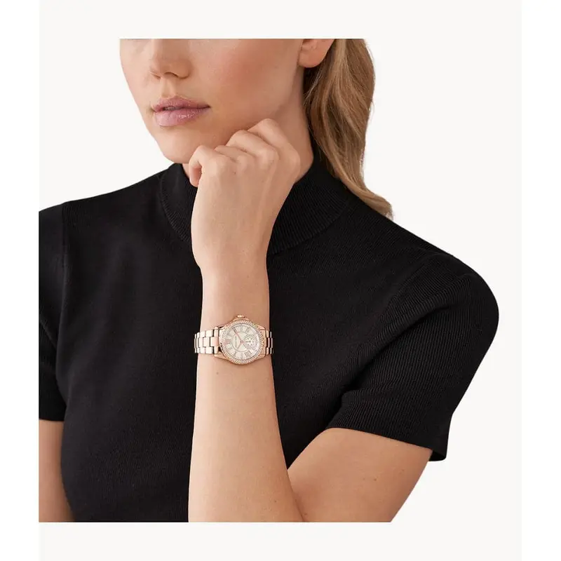 Michael Kors Rose Gold Stainless Steel Strap Women Watch Mk7364 2