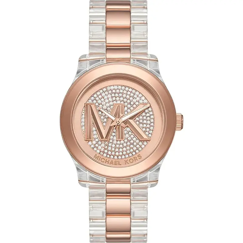 Michael Kors Runaway Two-Tone Stainless Steel Strap Women Watch Mk7355 1