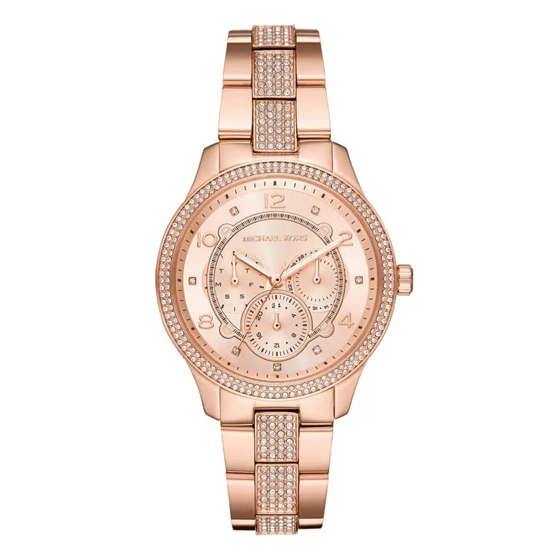 Michael Kors Runway Analog Quartz Rose Gold Stainless Steel Mk6614 Women's Watch 1