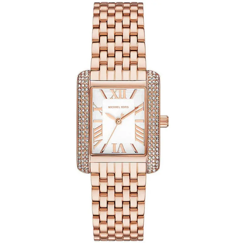 Michael Kors White Dial Rose Gold Stainless Steel Strap Women Watch Mk4743 1
