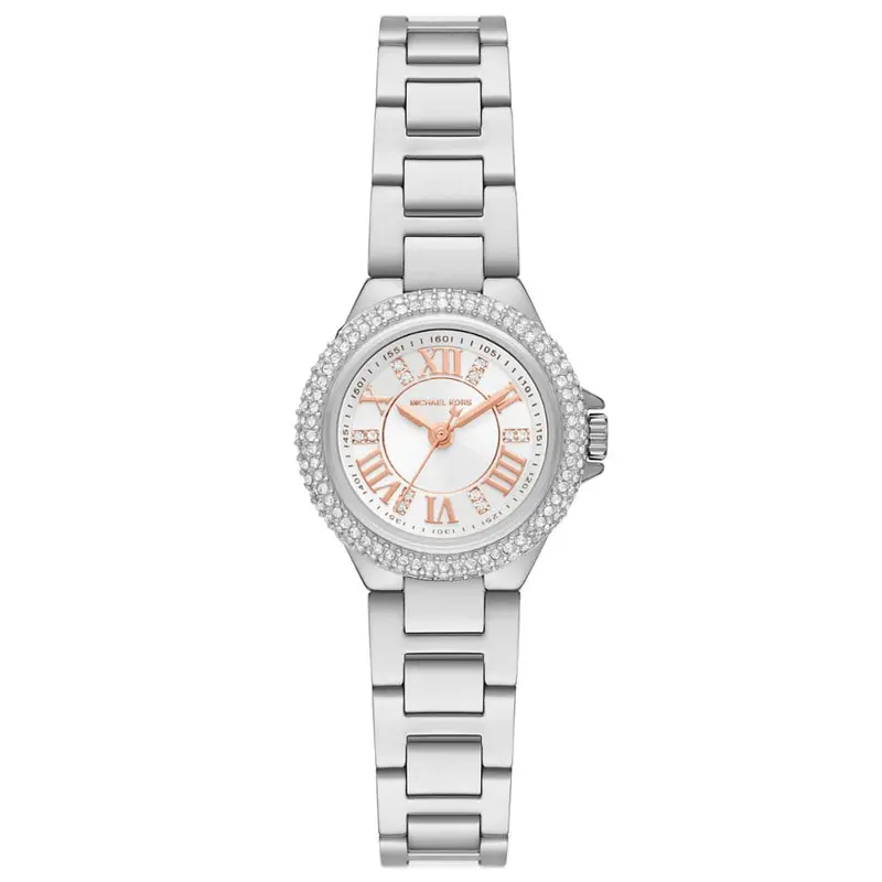 Michael Kors White Dial Silver Stainless Steel Strap Women Watch Mk4698 1