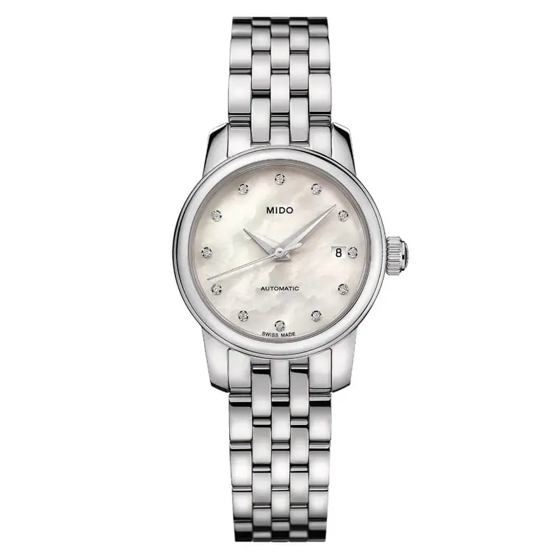 Mido Baroncelli Silver Stainless Steel Strap Women Watch M0390071110600 1