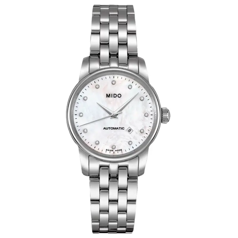 Mido Baroncelli Silver Stainless Steel Strap Women Watch M76004691 1