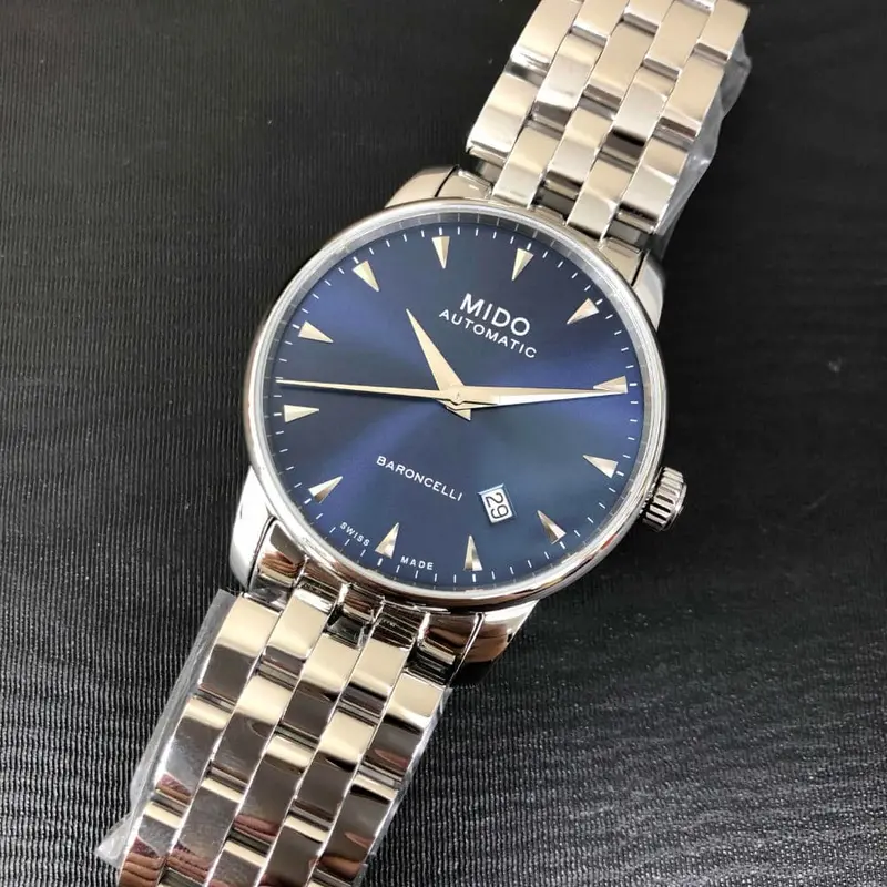 Mido Baroncelli Silver Stainless Steel Strap Women Watch M86004151 2