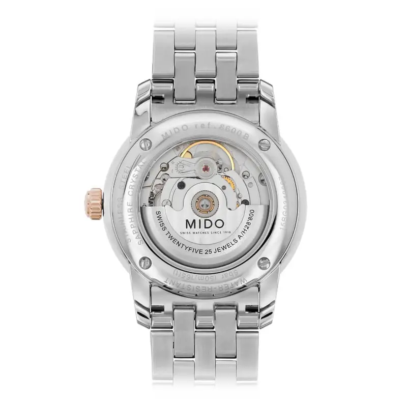 Mido Baroncelli Two-Tone Stainless Steel Strap Men Watch M86009n61 2