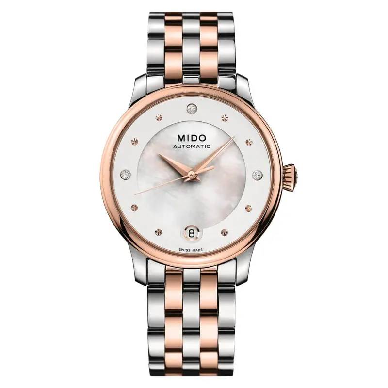 Mido Baroncelli Two-Tone Stainless Steel Strap Women Watch M0392072210600 1