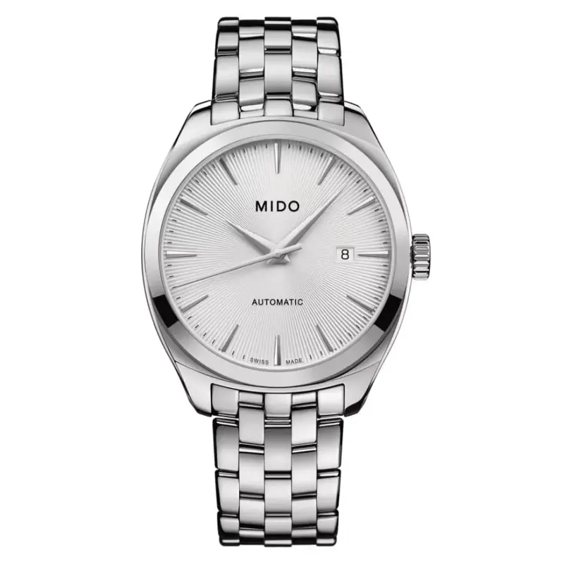 Mido Belluna Royal Silver Stainless Steel Strap Men Watch M0245071103100 1
