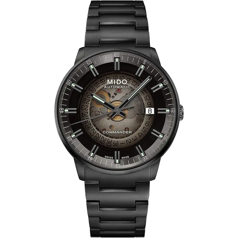 Mido Commander Gradient Black Stainless Steel Strap Men Watch M0214073341100 1
