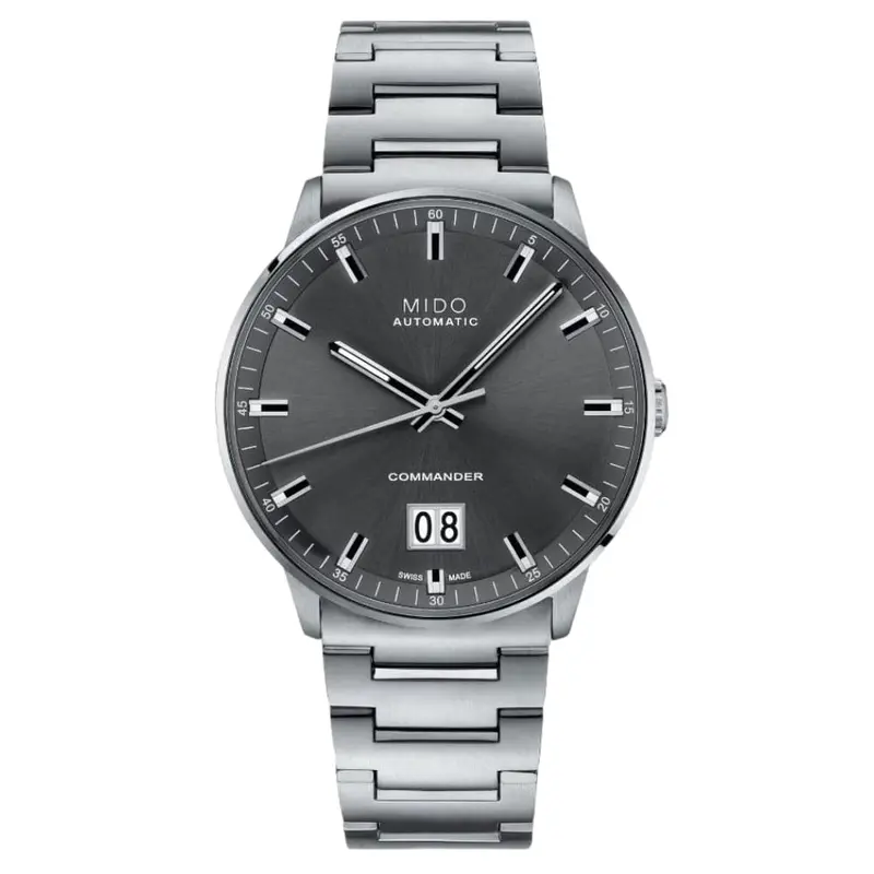 Mido Commander Silver Stainless Steel Strap Men Watch M0216261106100 1