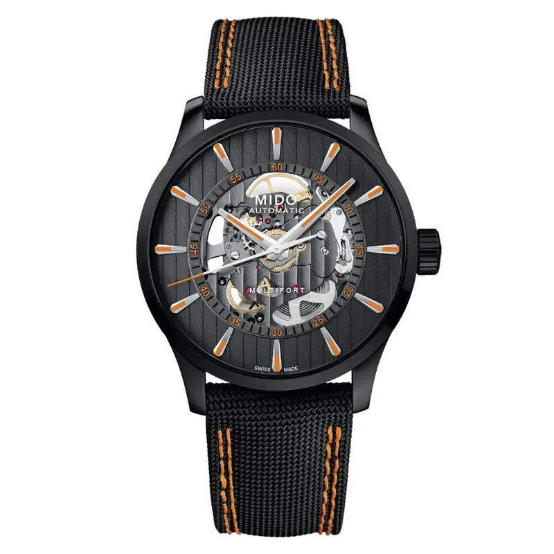 Mido Multifort Black Fabric Strap Men Watch M0384363705100 1