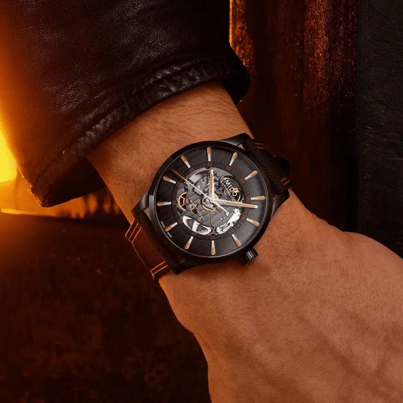 Mido Multifort Black Fabric Strap Men Watch M0384363705100 2