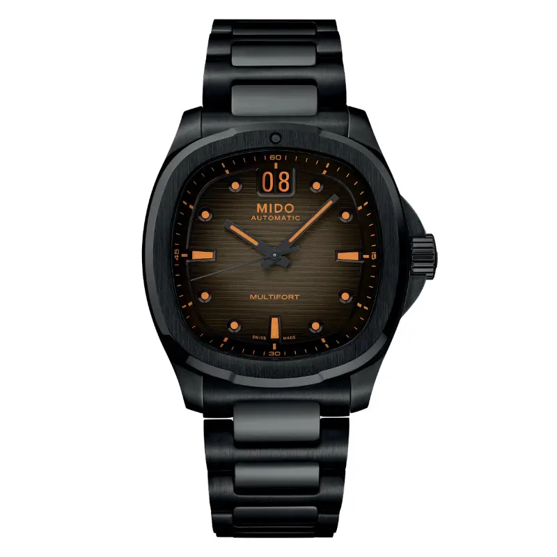 Mido Multifort Black Stainless Steel Strap Men Watch M0495263308100 1