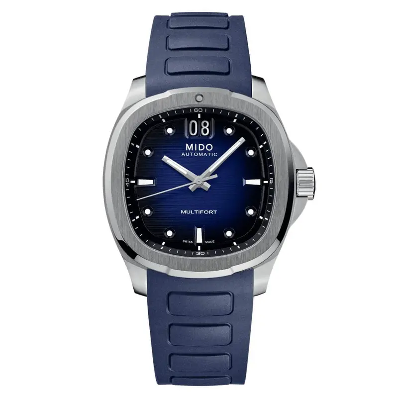 Mido Multifort Blue Dial & Rubber Strap Men Watch M0495261704100 1