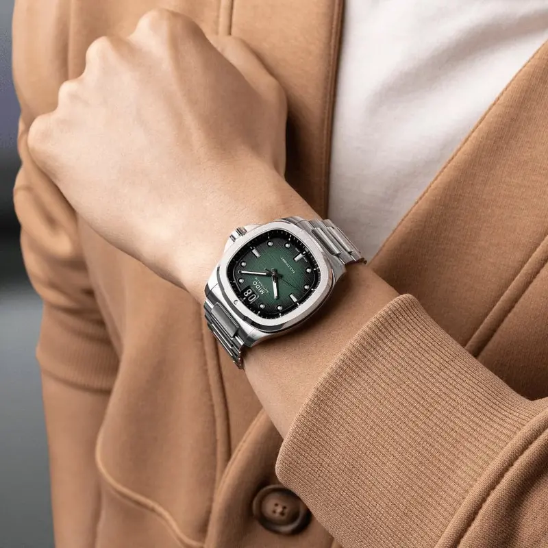 Mido Multifort Green Dial Stainless Steel Strap Men Watch M0495261109100 2