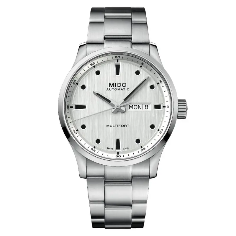 Mido Multifort Silver Stainless Steel Strap Men Watch M0384301103100 1