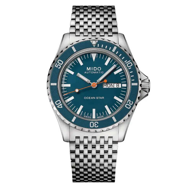 Mido Ocean Star Silver Stainless Steel Strap Men Watch M0268301104100 1