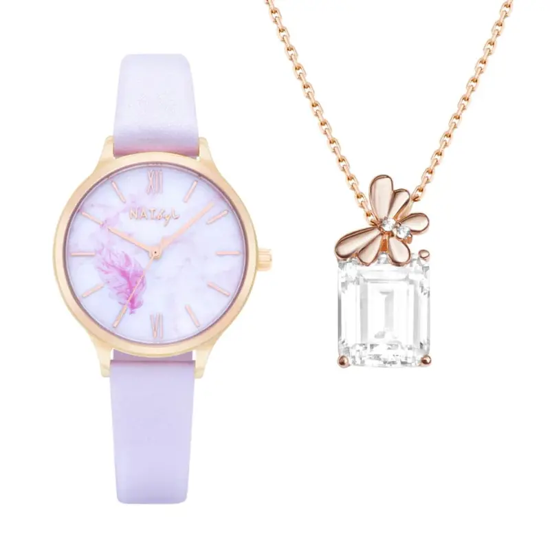 Natbyj Freedom Watch And Necklace Gift Set Nat0707n0708r 1